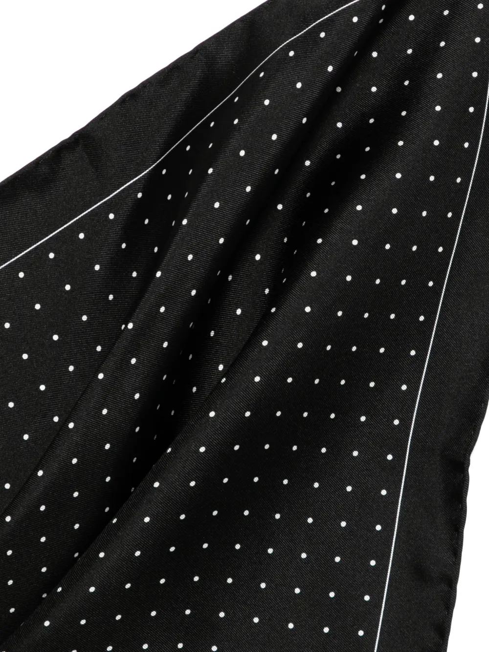  Tom Ford Polka-dot Pocket Square - Black 