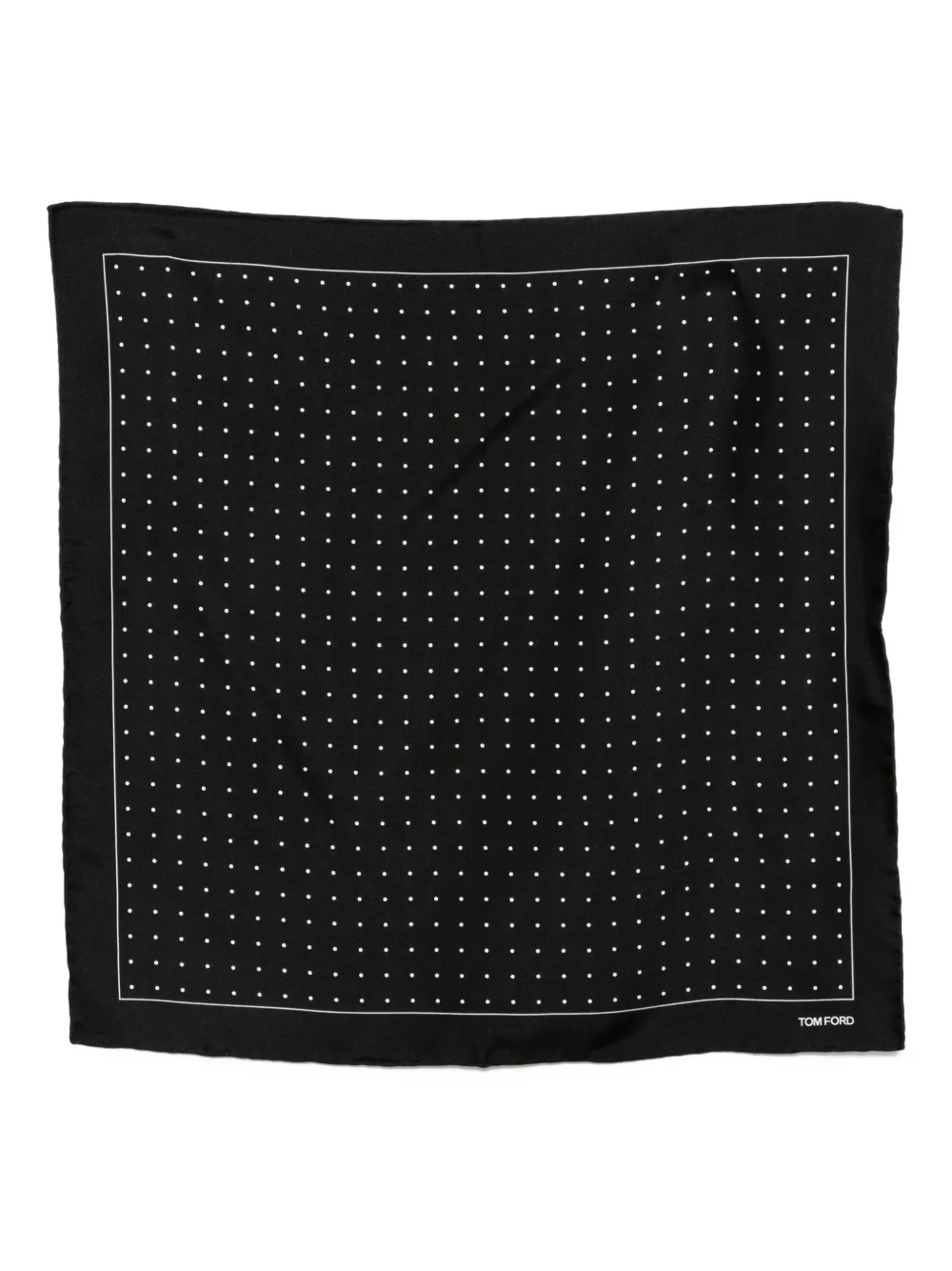 TOM FORD polka-dot pocket square | Black | Image 1
