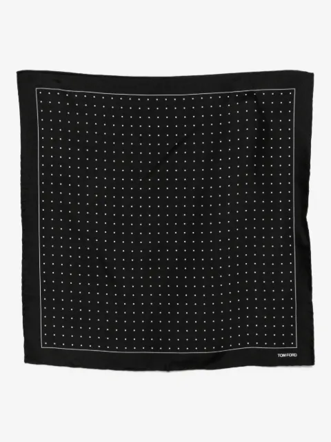 TOM FORD pañuelo de bolsillo con estampado de lunares