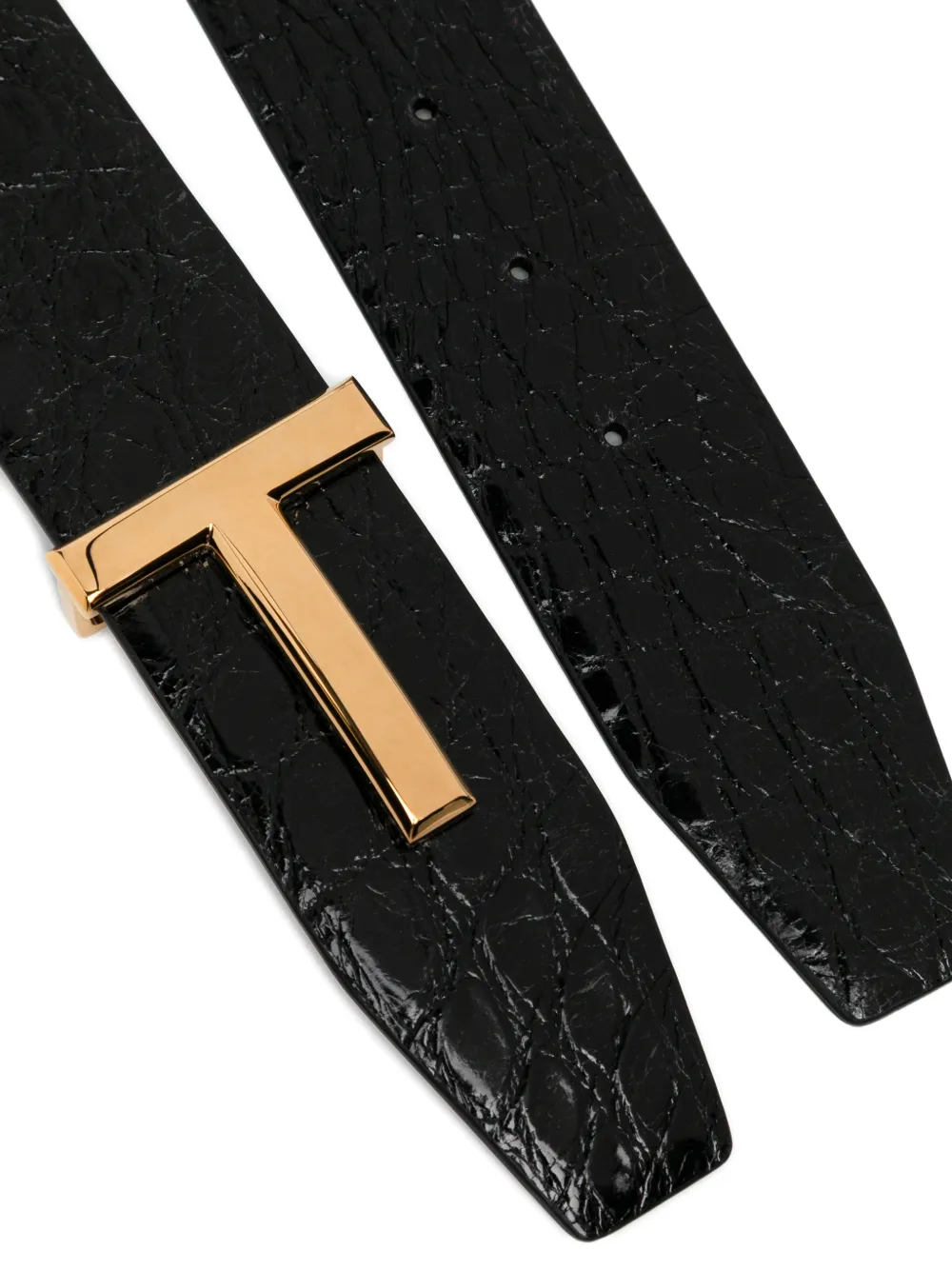 TOM FORD Riem met logo Zwart