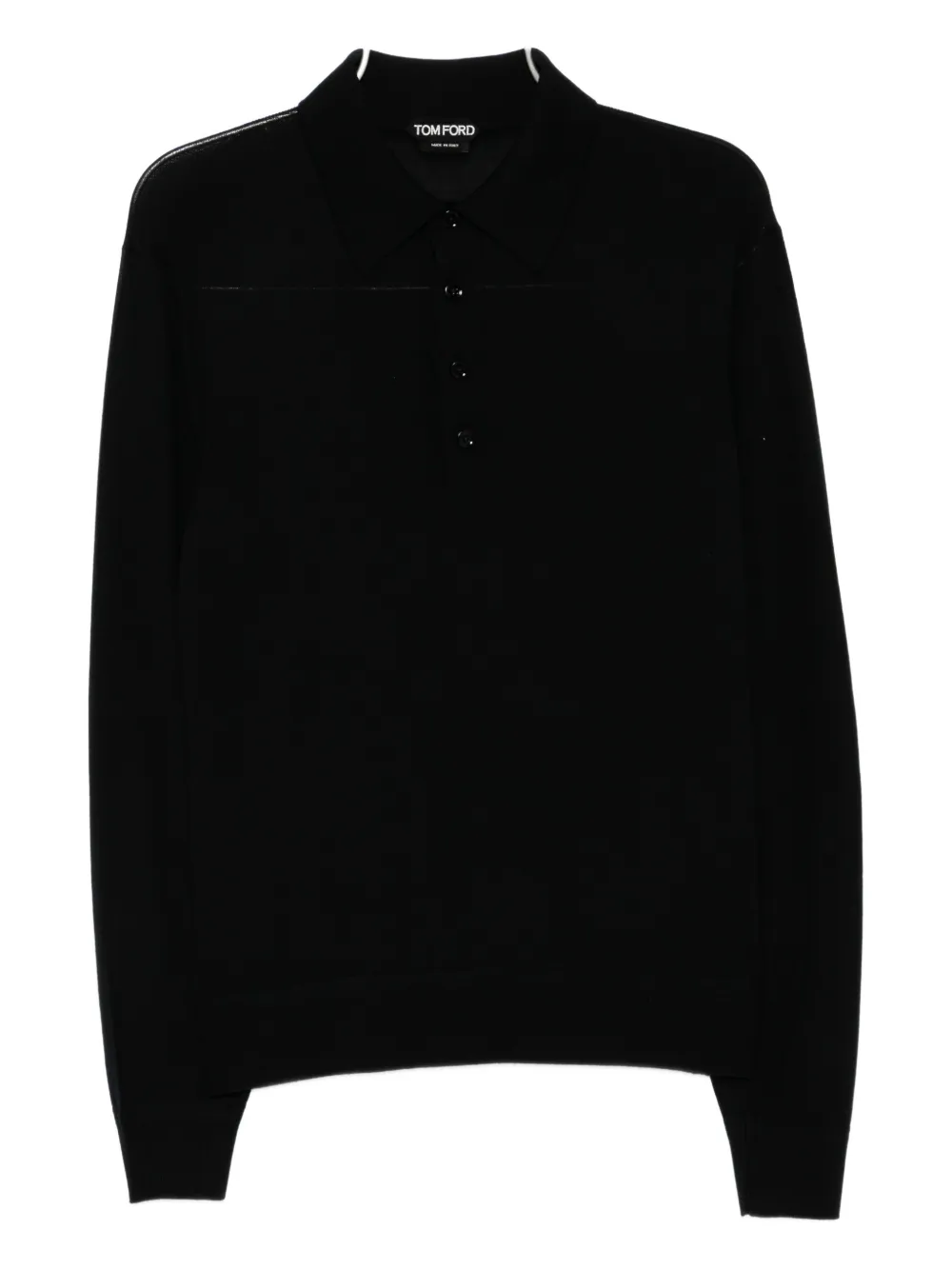 TOM FORD wool polo shirt - Nero
