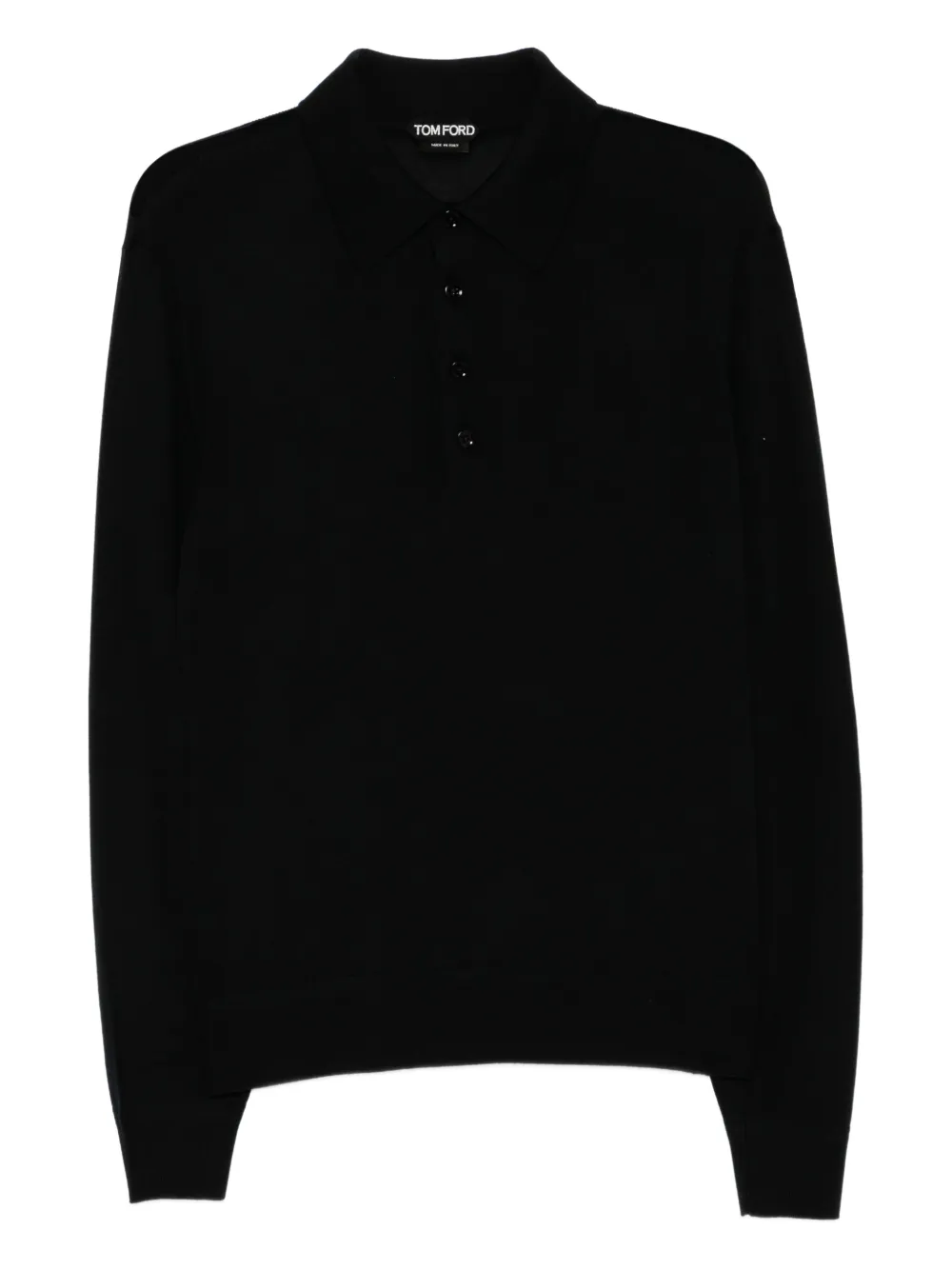 TOM FORD wool polo shirt - Nero