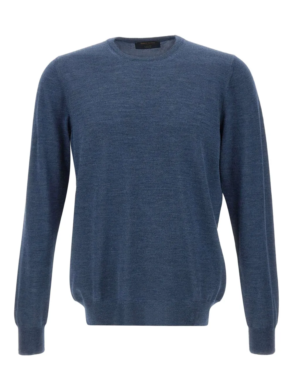 Gran Sasso crew-neck ribbed-trims sweater - Blau
