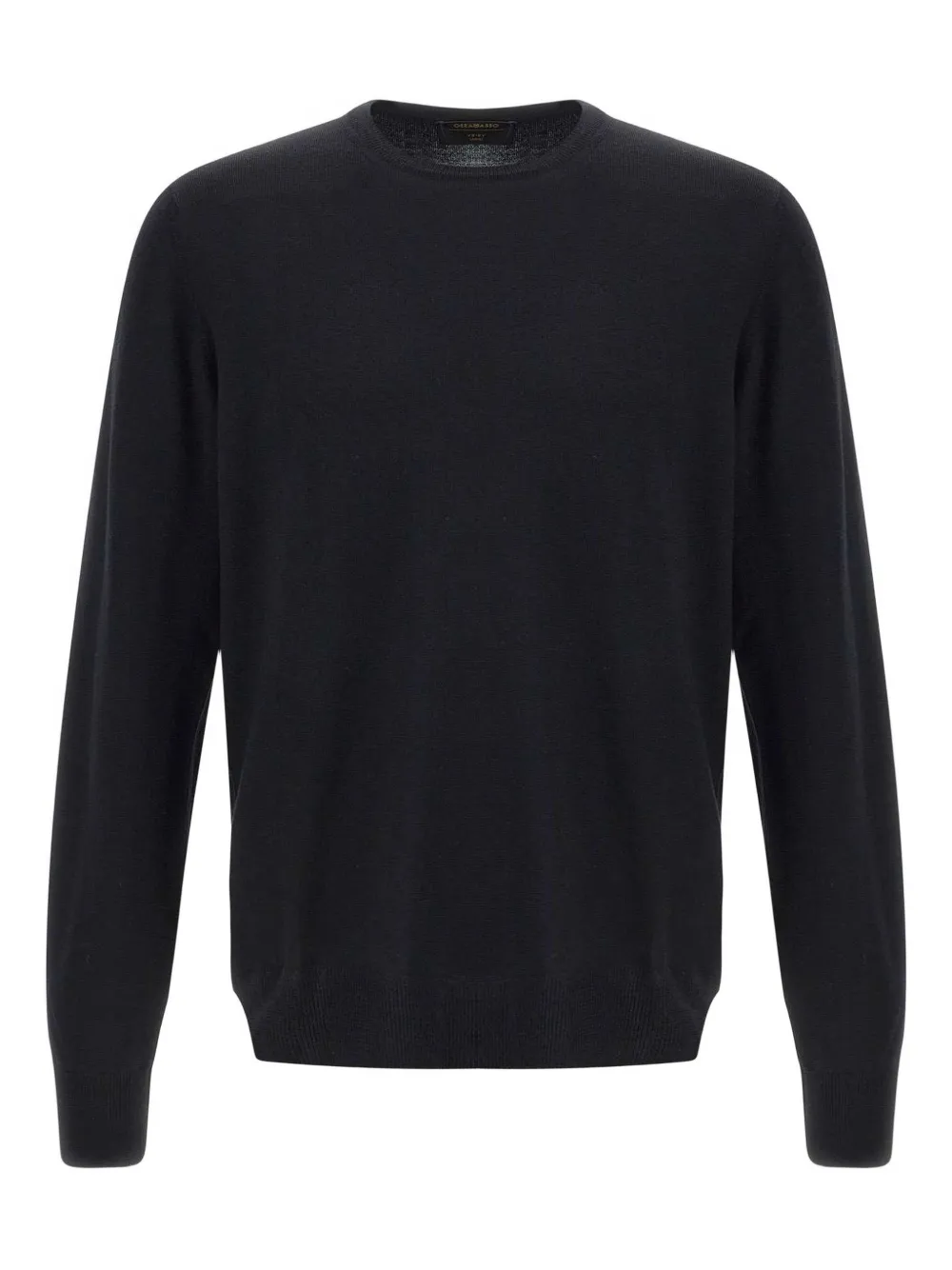 Gran Sasso crew-neck ribbed-trims sweater - Nero