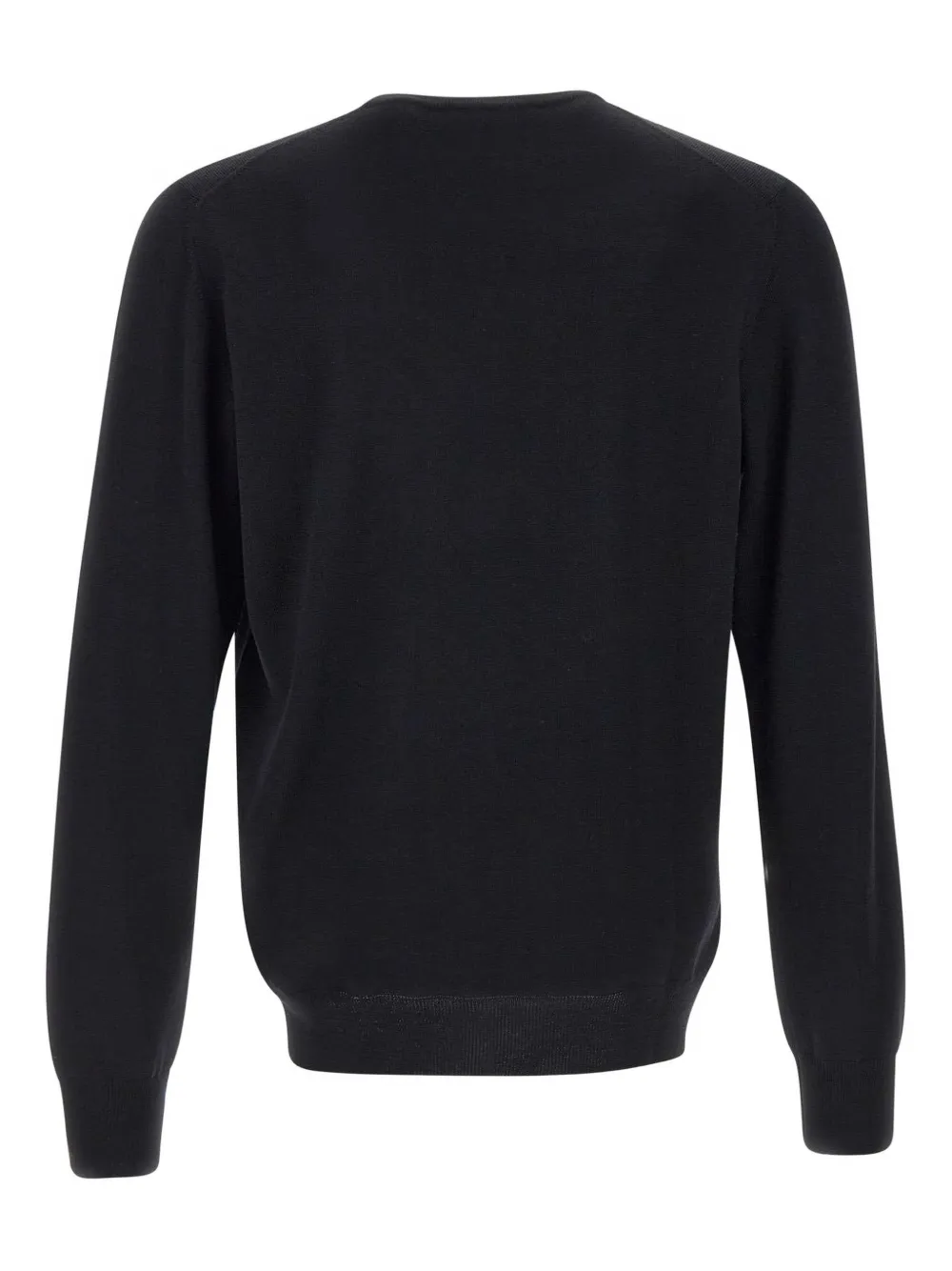 Gran Sasso crew-neck ribbed-trims sweater - Zwart