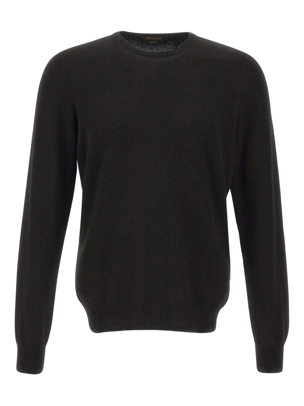 Gran Sasso ribbed-trims crew-neck sweater - Nero