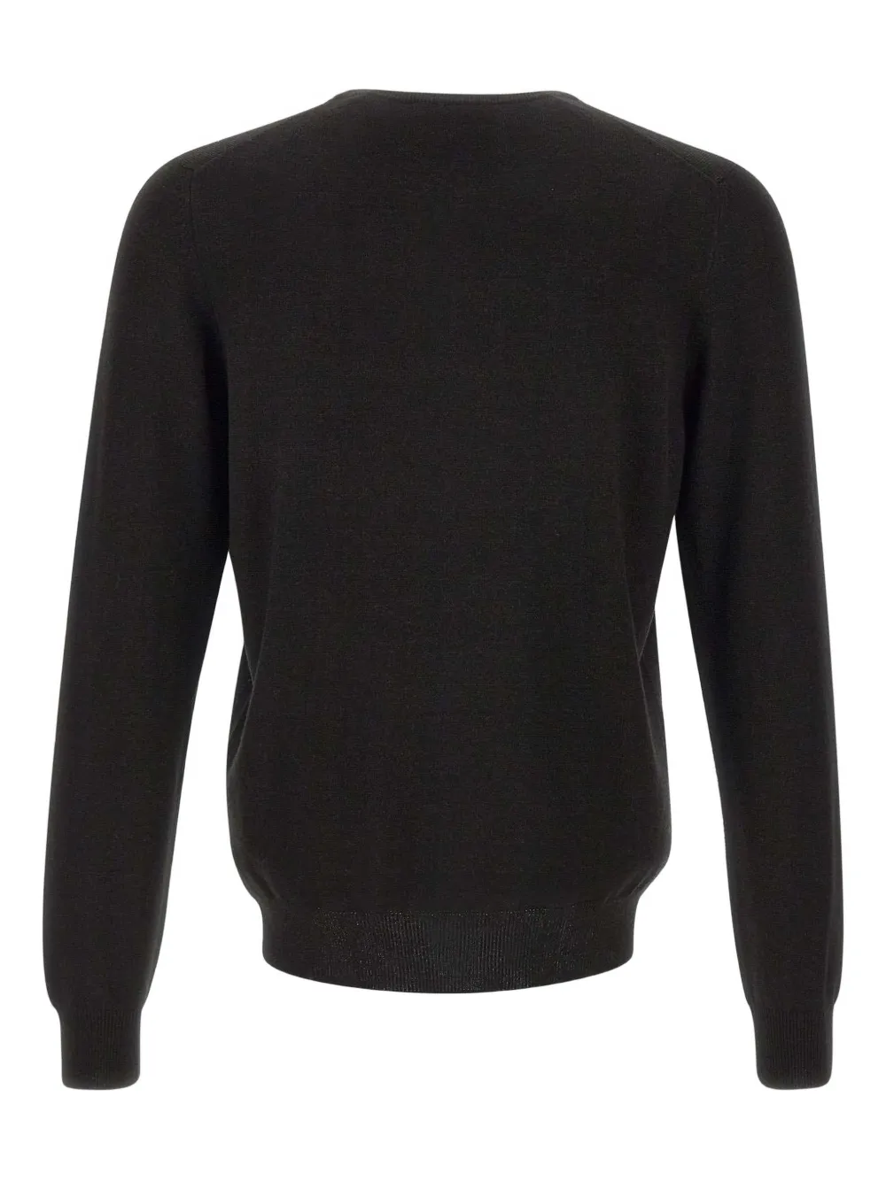 Gran Sasso ribbed-trims crew-neck sweater - Zwart