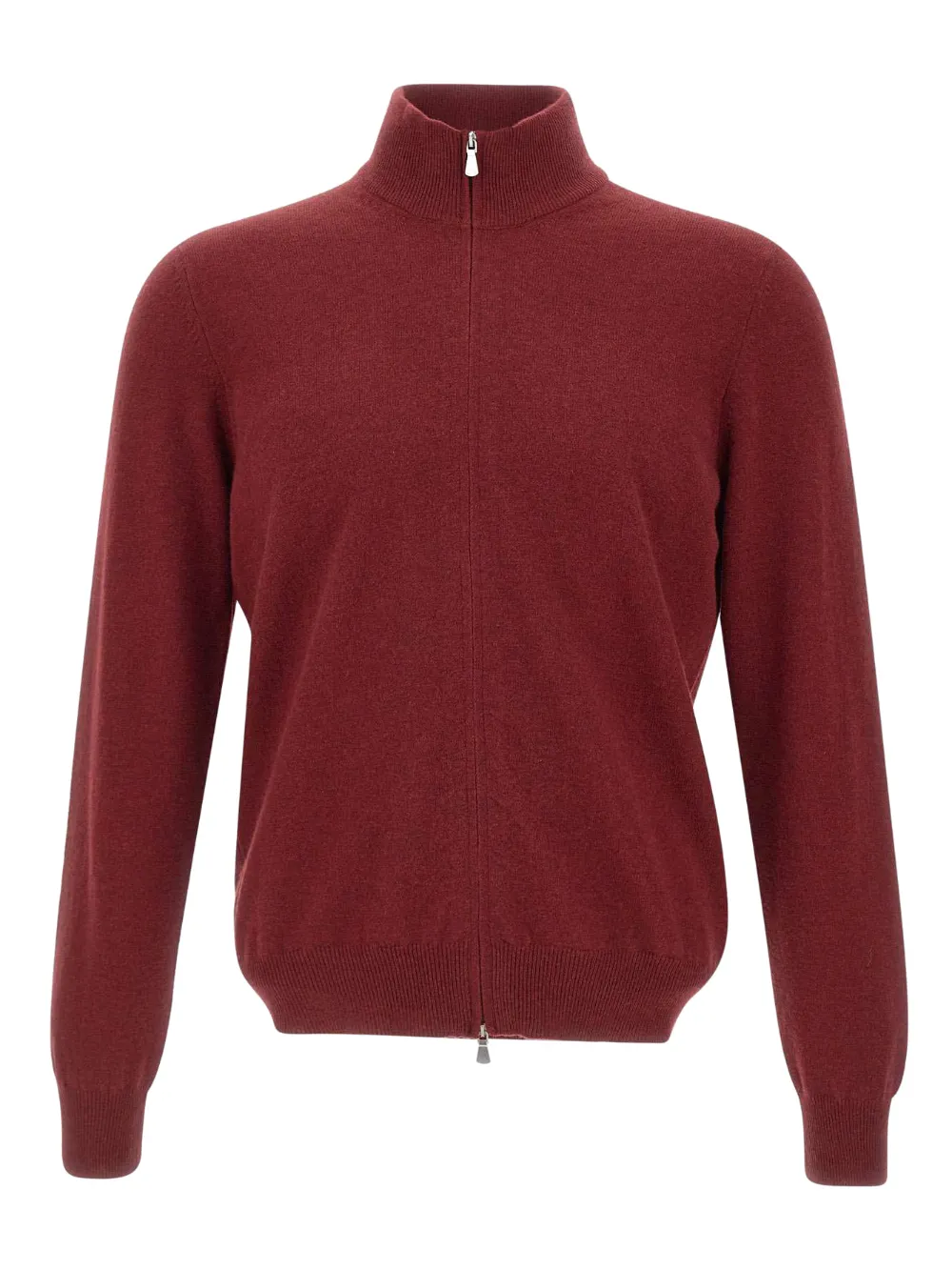 Gran Sasso zip-fastening ribbed-trims cardigan | Red | Image 1