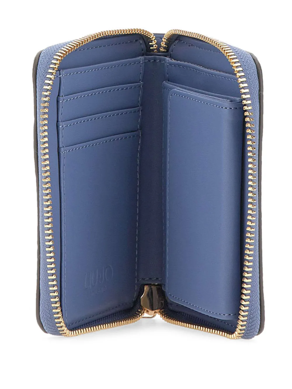 Liu •jo Caliwen Logo Zip Wallet In Blue