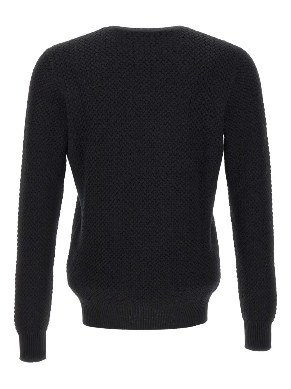 Gran Sasso crew-neck textured sweater - Blauw
