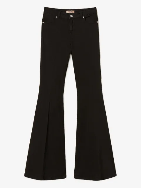 TWINSET cotton bull flared trousers