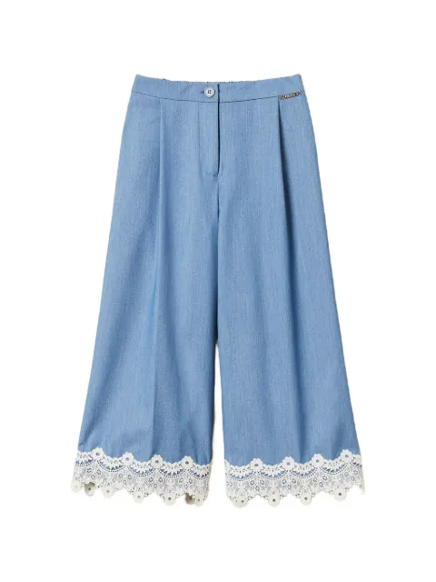 TWINSET Kids lace-trim trousers