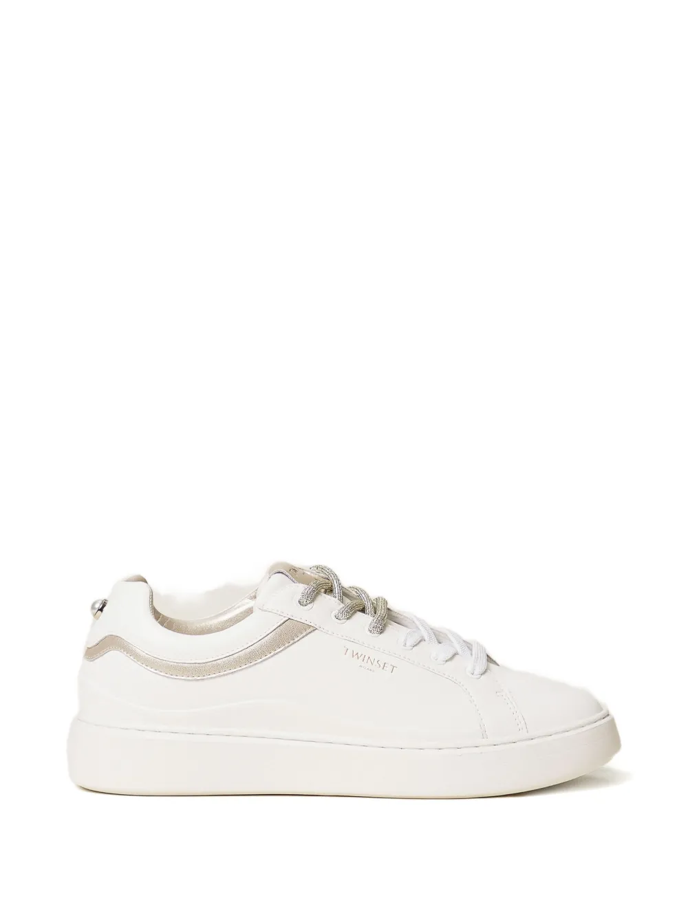 TWINSET leather sneakers - Bianco