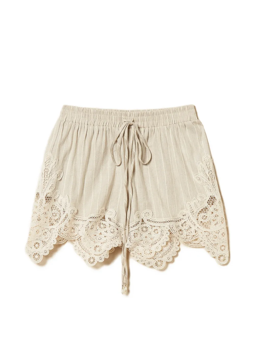 TWINSET Shorts con ricamo - Toni neutri
