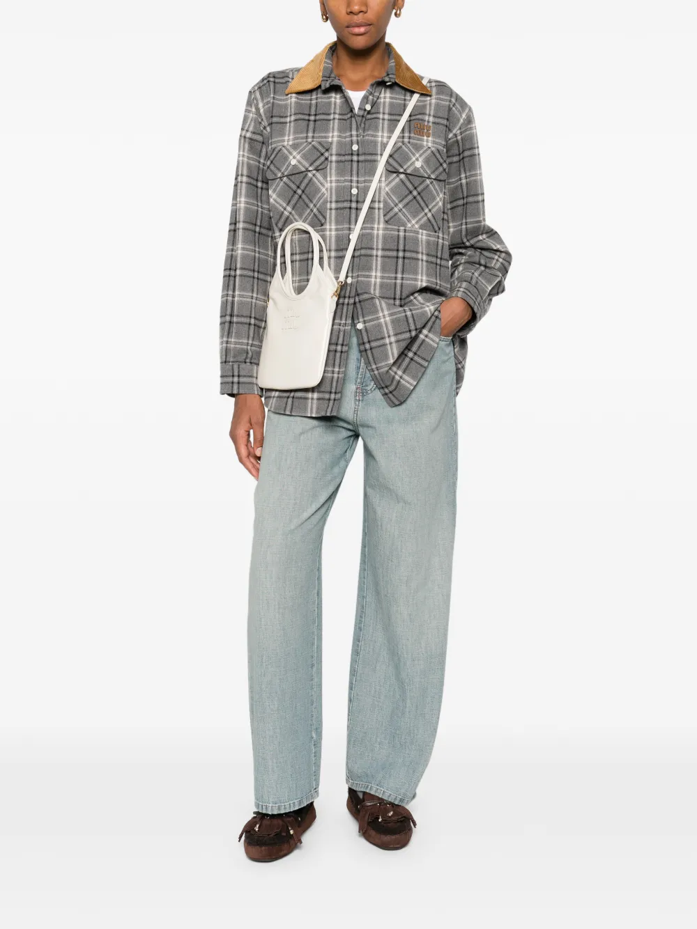 Miu Miu pocket denim jeans - Blauw