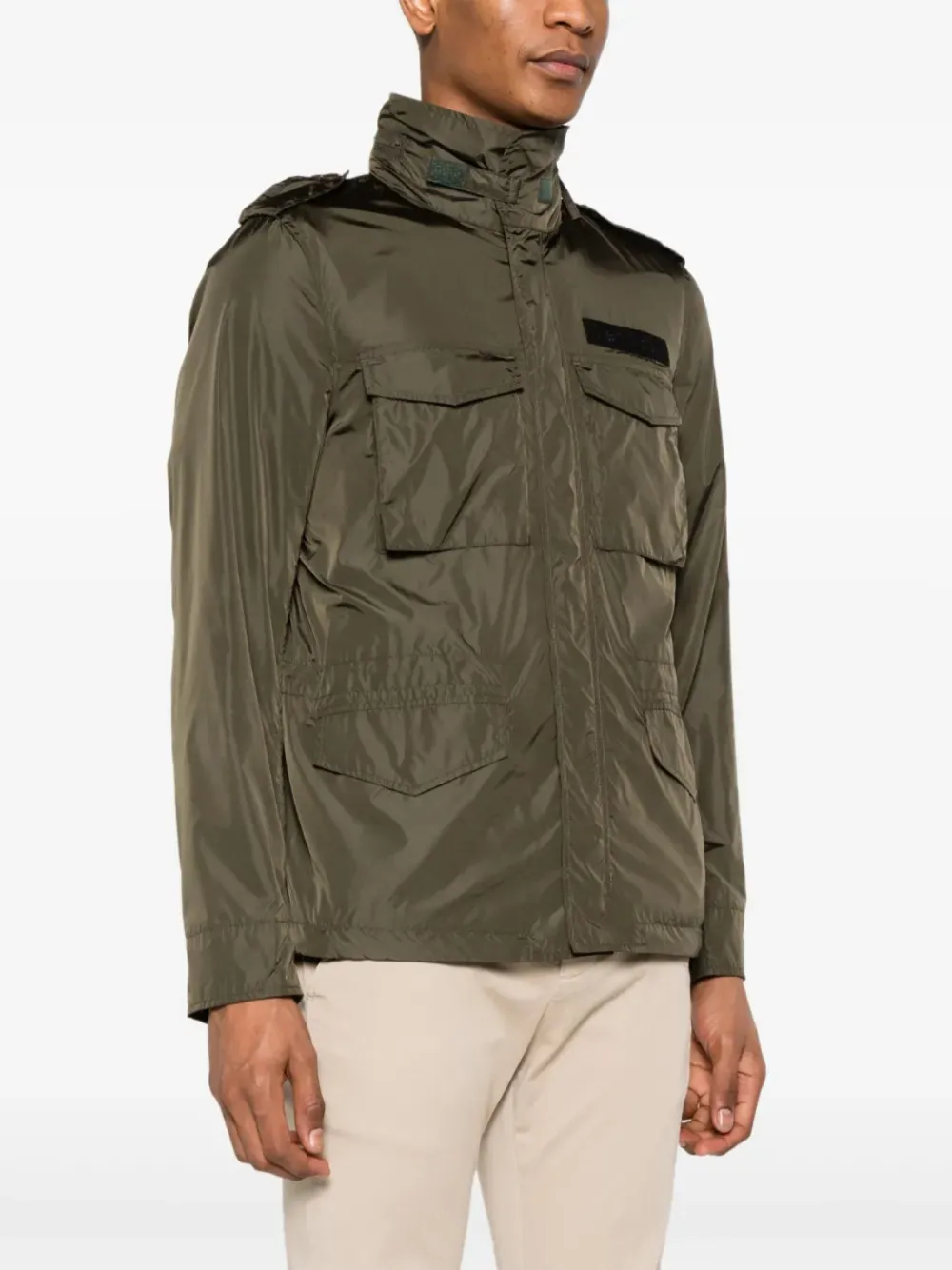ASPESI Minifield hooded jacket Groen