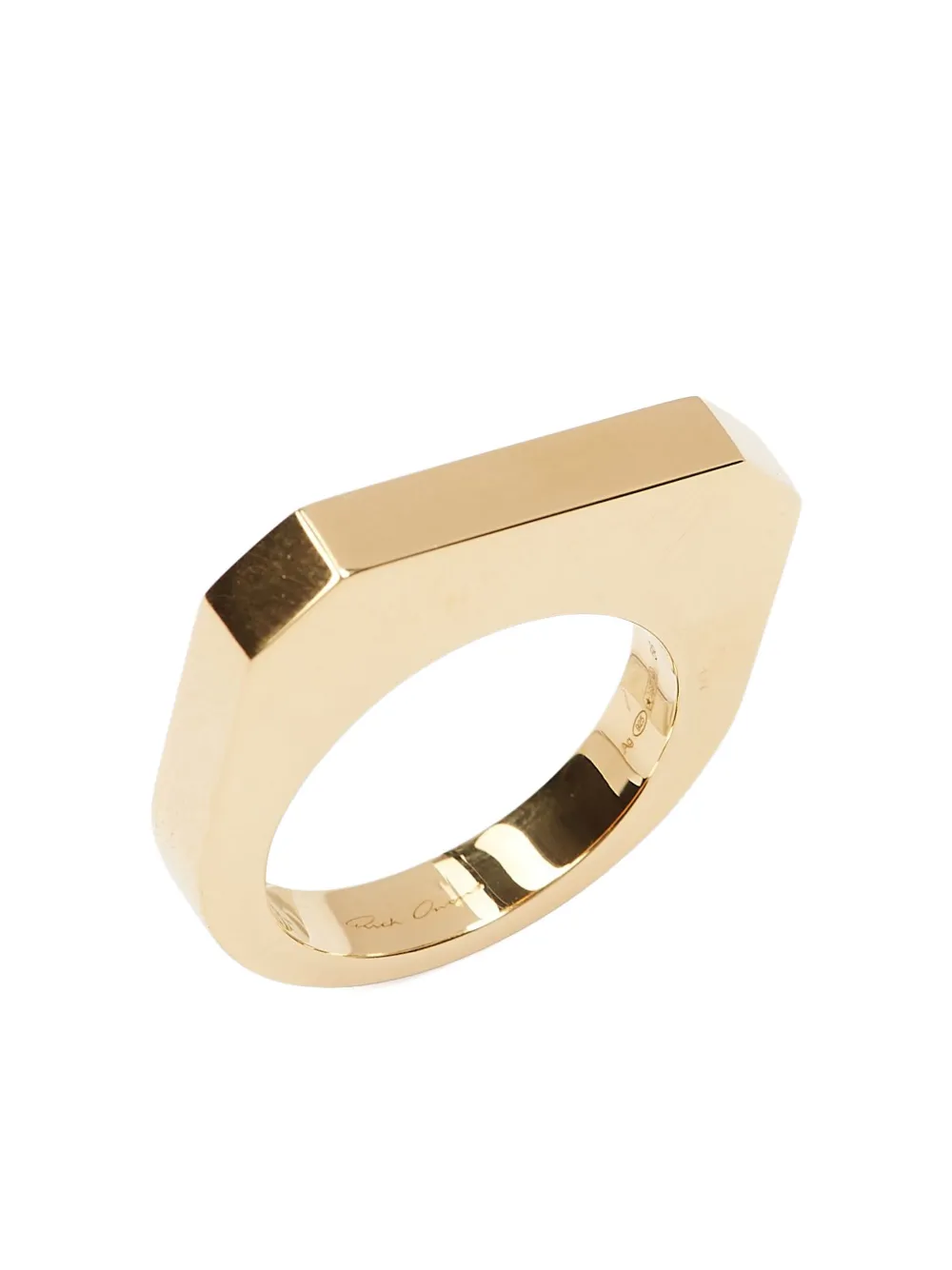 Rick Owens Hollywood Ring In Gold