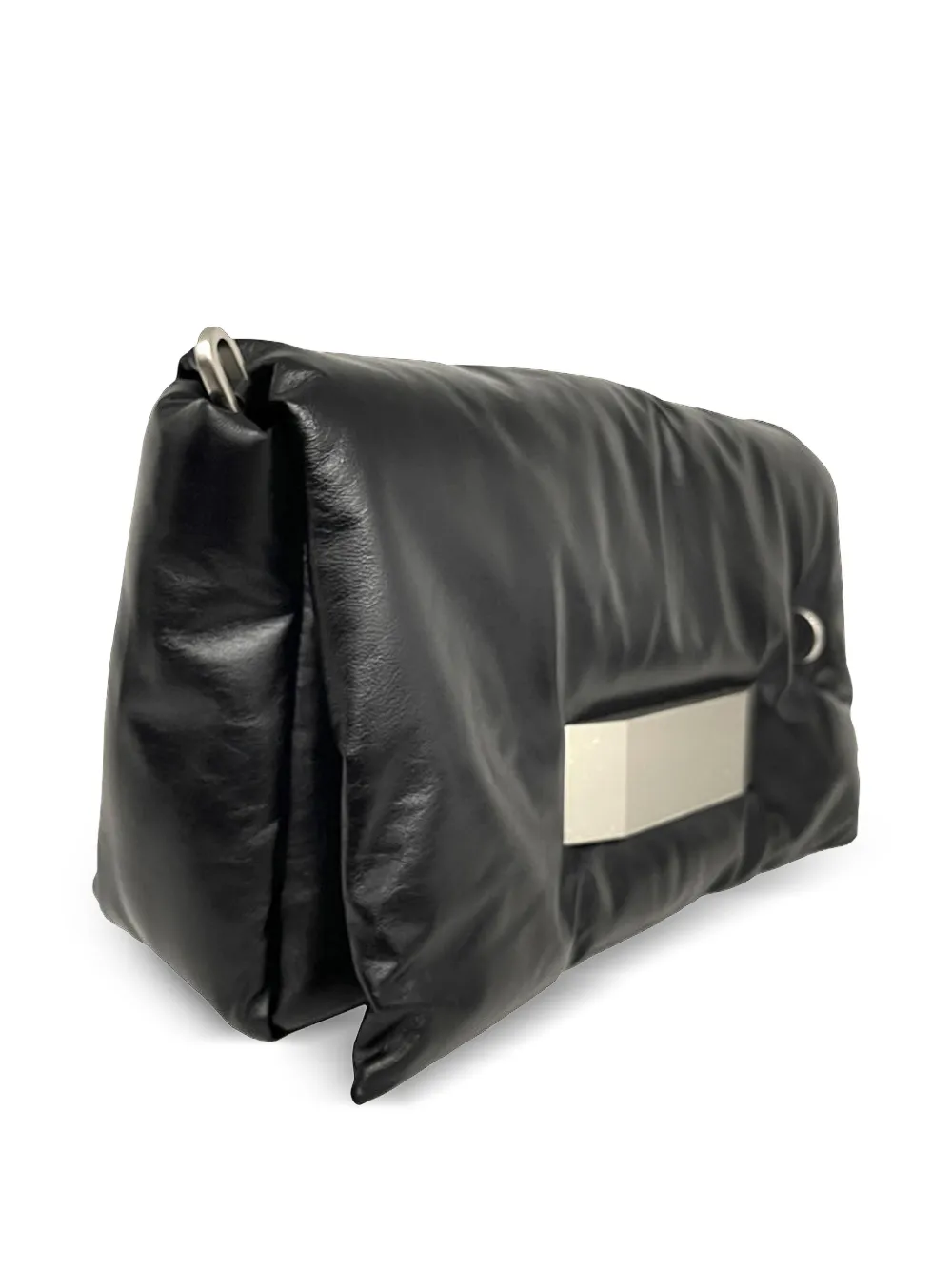 Rick Owens pillow-effect leather shoulder bag - Zwart
