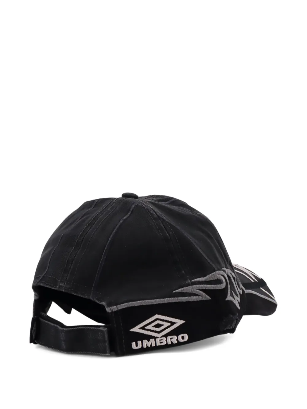 UMBRO logo-embroidery baseball hat - Grijs