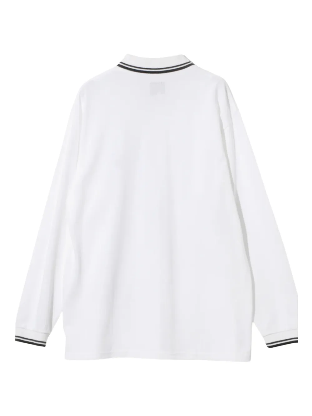 Needles logo-detail cotton polo shirt - Wit