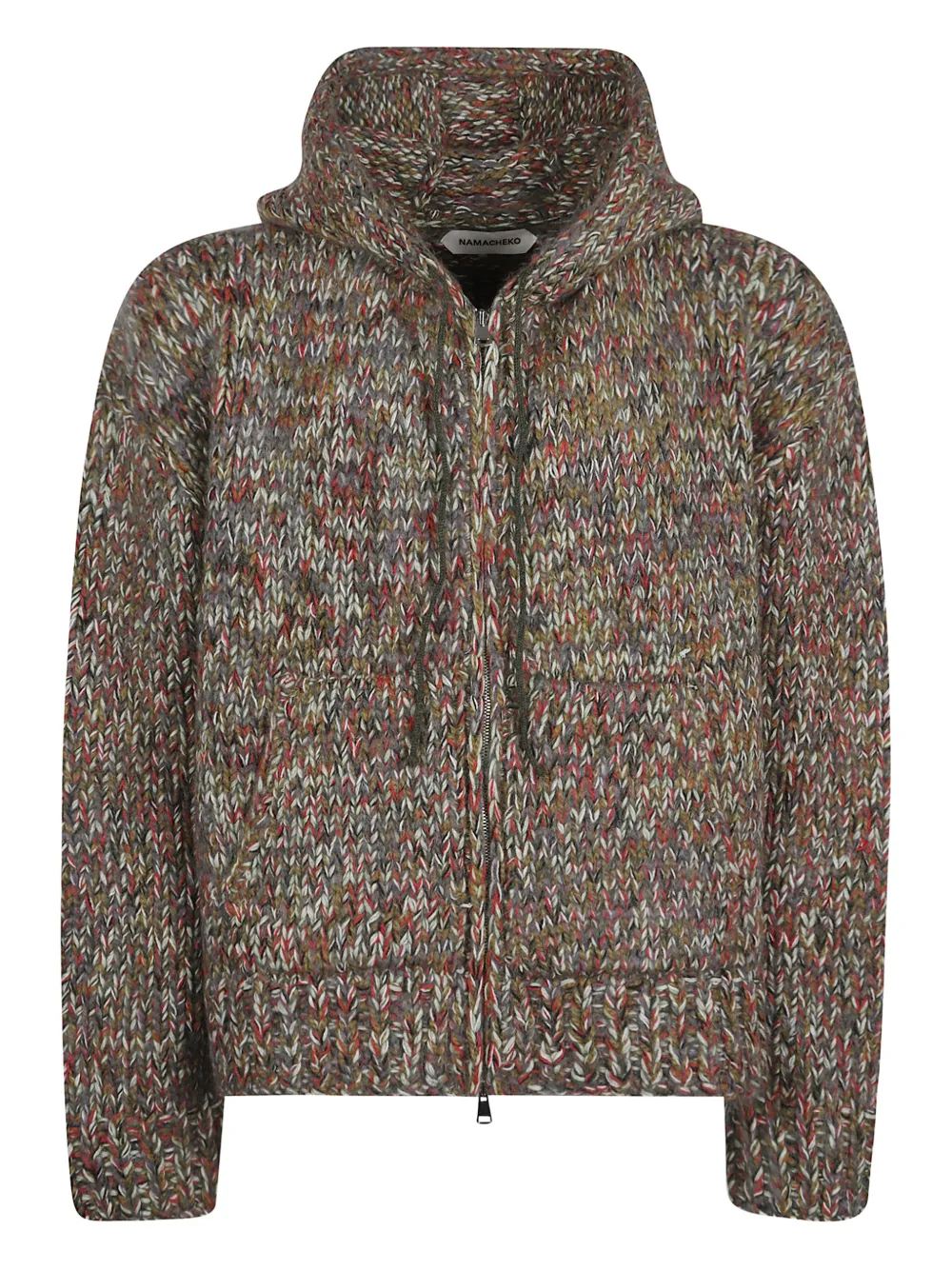 Namacheko sudadera Maurius con capucha y cremallera | marrón | Image 1