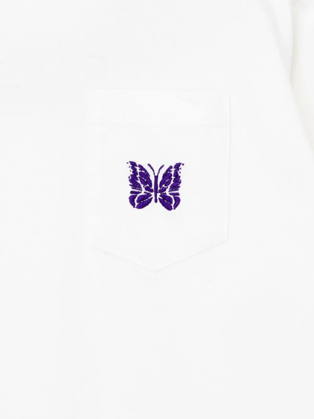 Needles Pocket Butterfly T-shirt In White