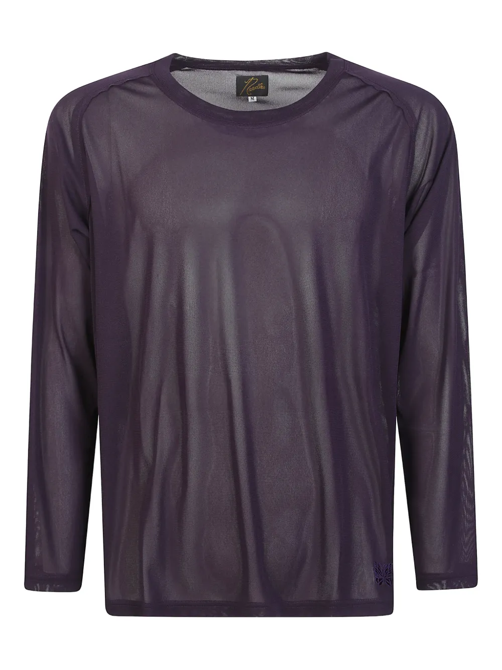 Needles mesh long-sleeved T-shirt | Purple | Image 1