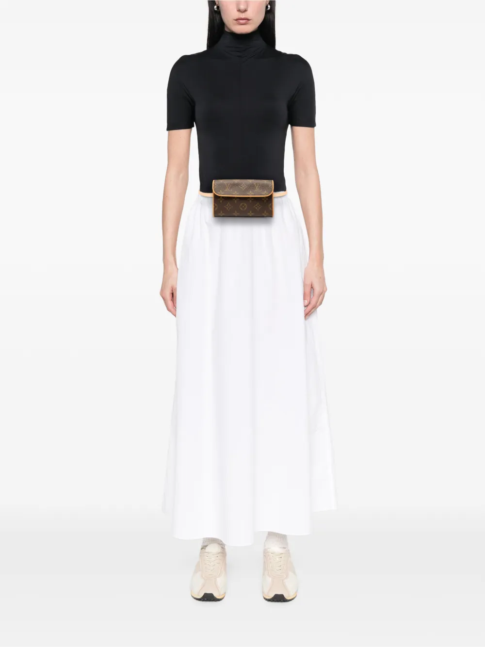 LOUIS VUITTON Pre-owned 2002 Monogram Pochette Florentine Belt Bag In Brown