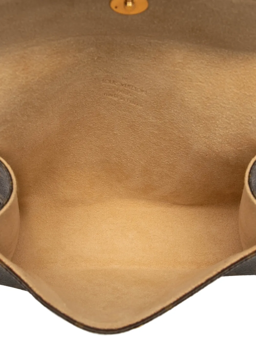 LOUIS VUITTON Pre-owned 2002 Monogram Pochette Florentine Belt Bag In Brown