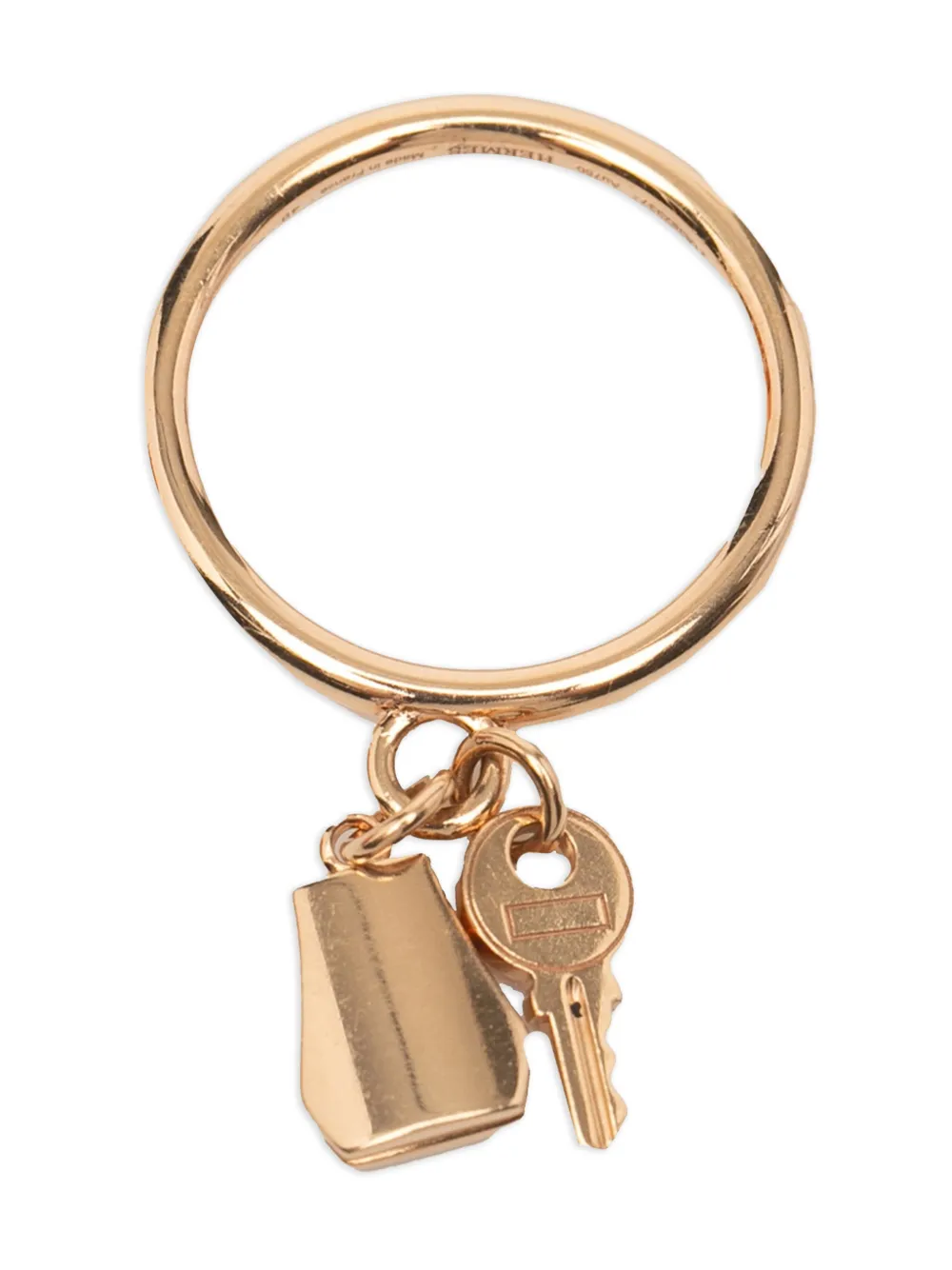 Hermès Pre-Owned Anello Kelly Clochette in oro rosa 18kt 2015-2025