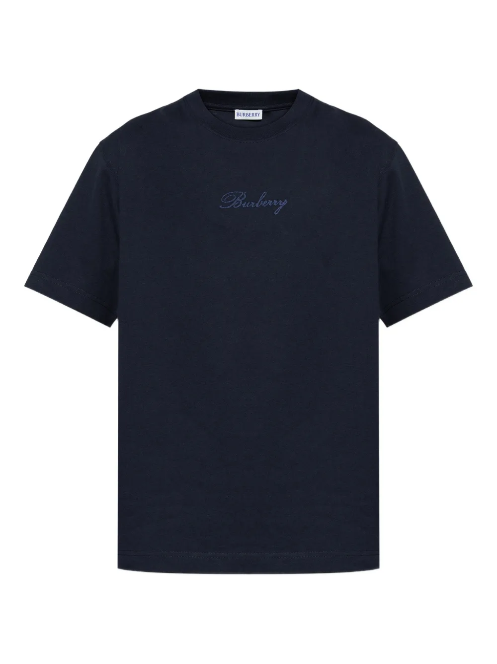 Burberry embroidered T-shirt - Blu
