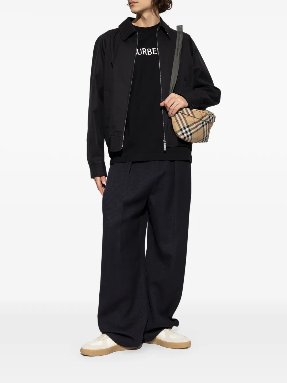 Burberry logo T-shirt - Zwart