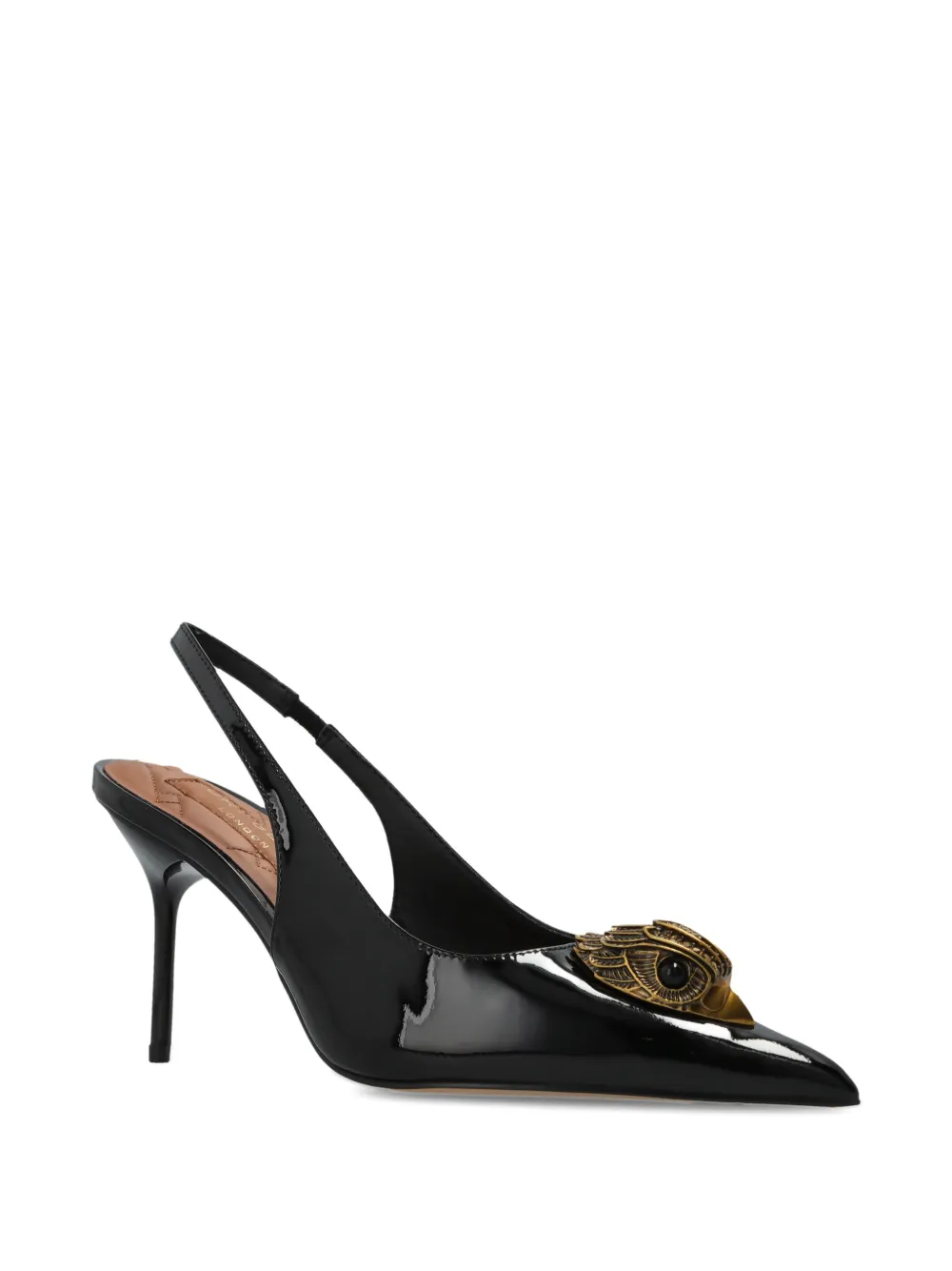  Kurt Geiger London 85mm Large Eagle Sling Pumps - Black 