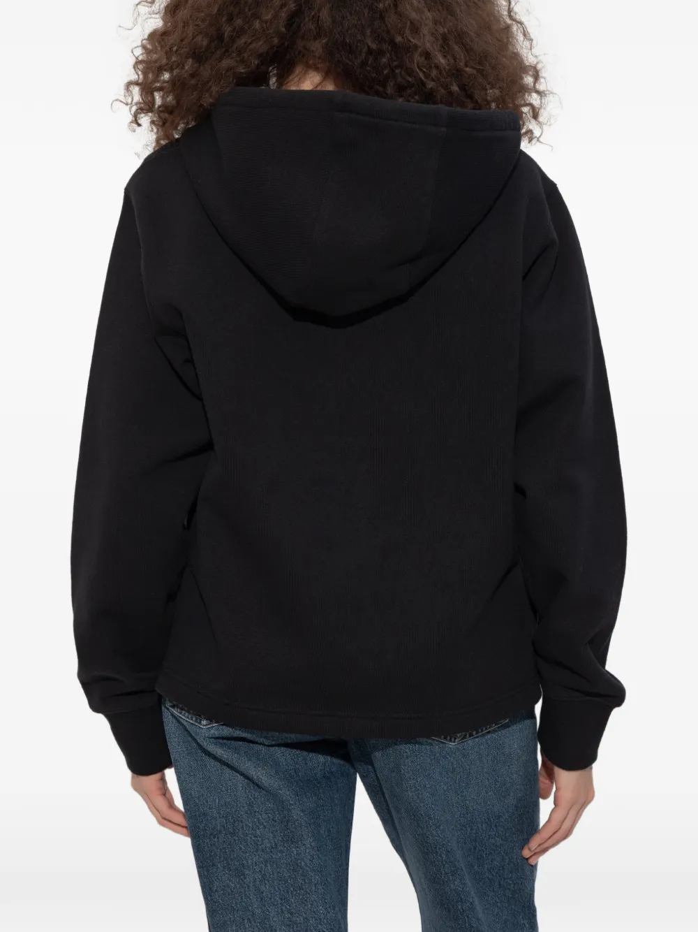 Burberry Hoodie met rits Zwart