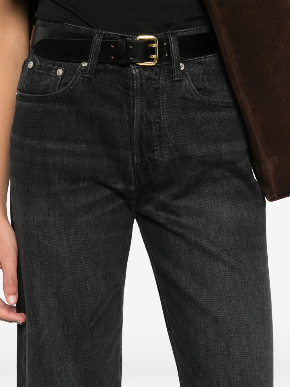 Cycle Luna jeans met franje Zwart