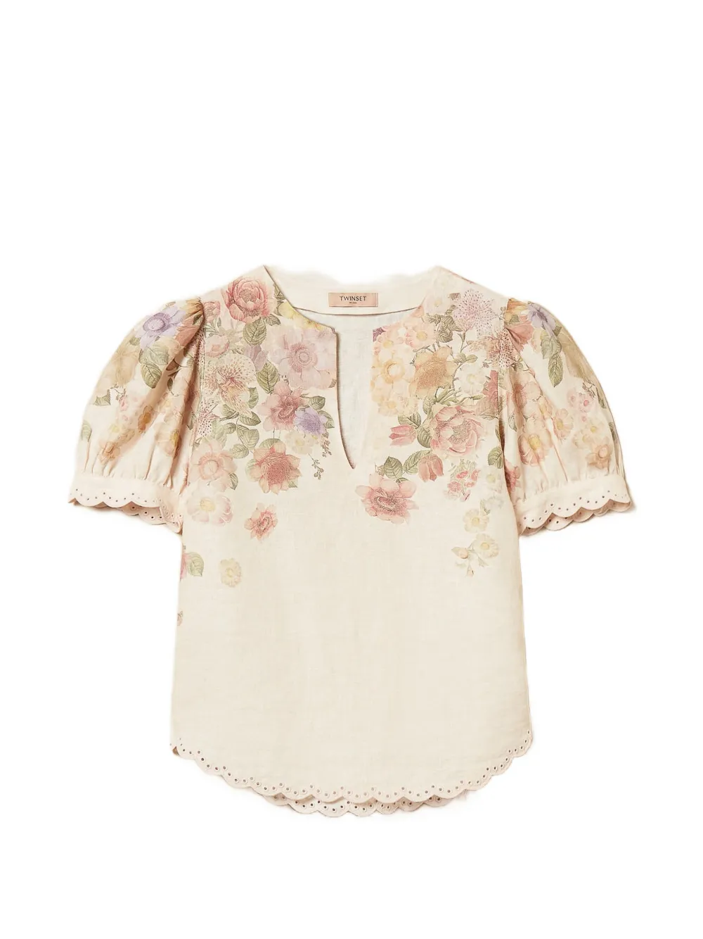 TWINSET Blusa a fiori - Toni neutri