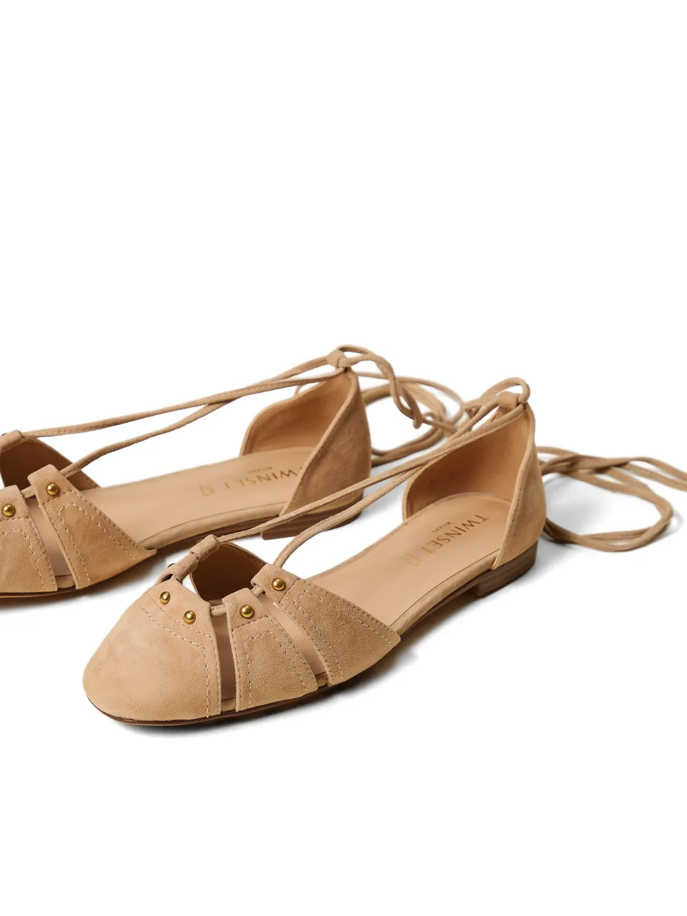 TWINSET cut-out ballet falts Beige
