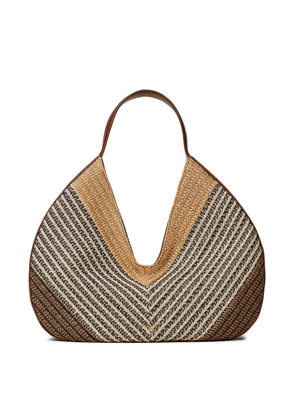 TWINSET Borsa tote a righe - Toni neutri