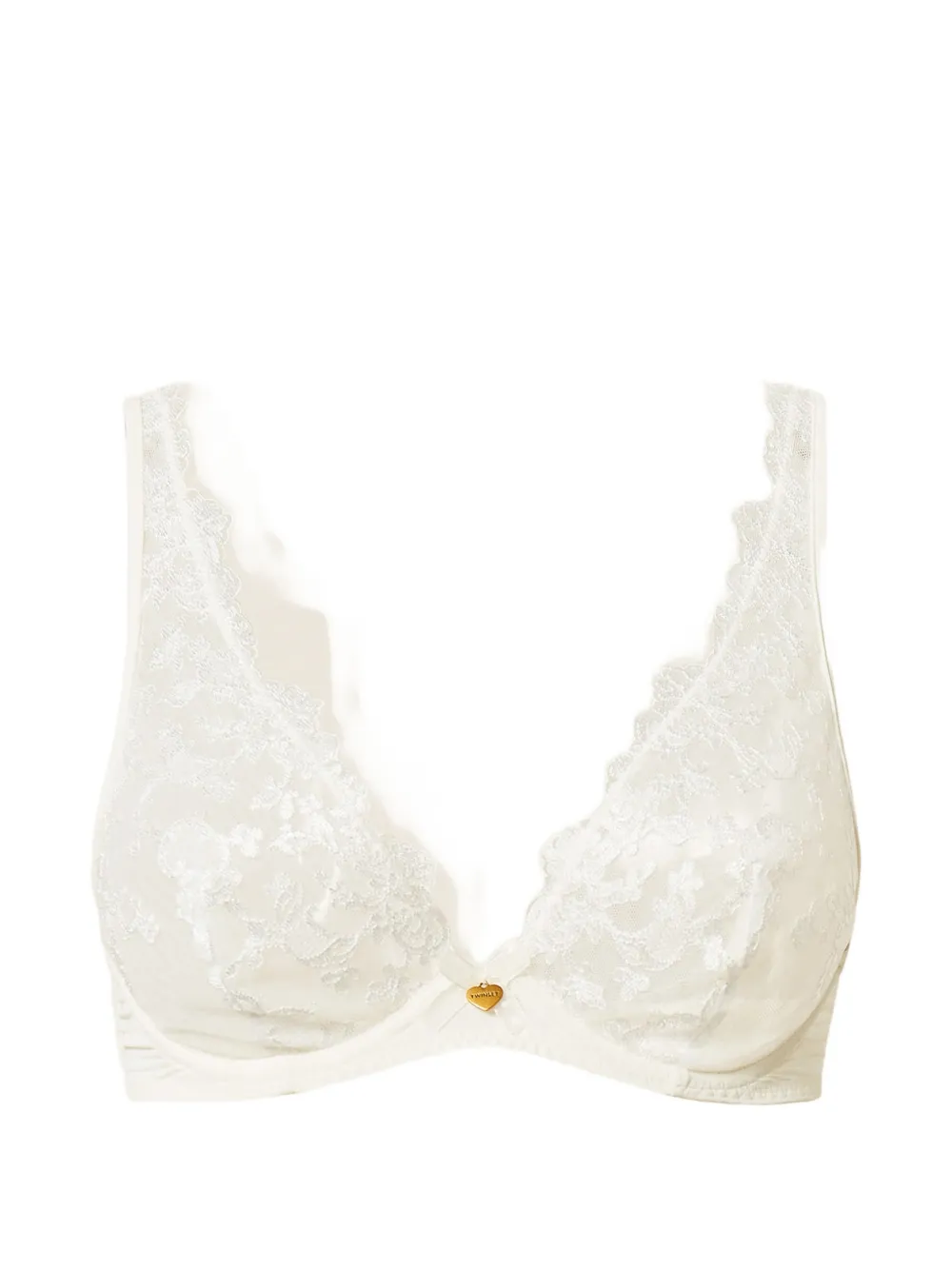 TWINSET embroidered bra - Bianco