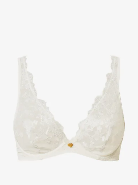 TWINSET embroidered tulle underwired bra