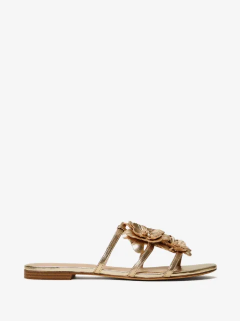 TWINSET Sandalen met bloemenapplicatie en bandjes