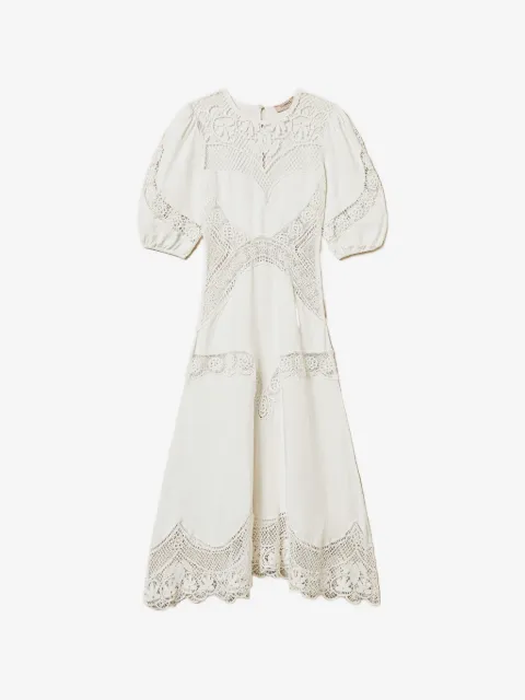 TWINSET robe à détails de dentelle
