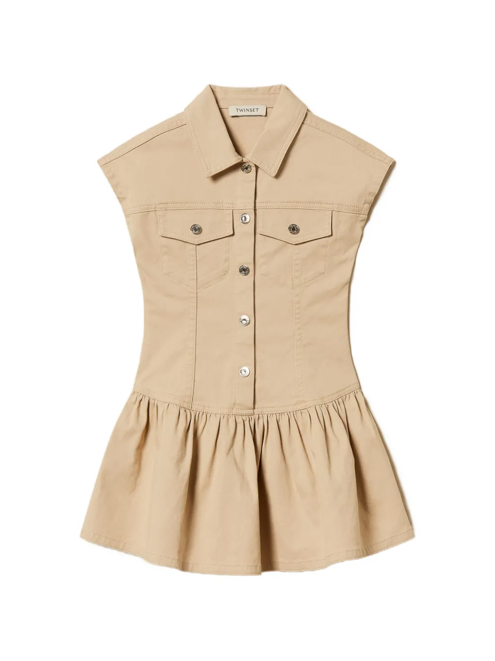 TWINSET Kids Chemisier con balze - Toni neutri