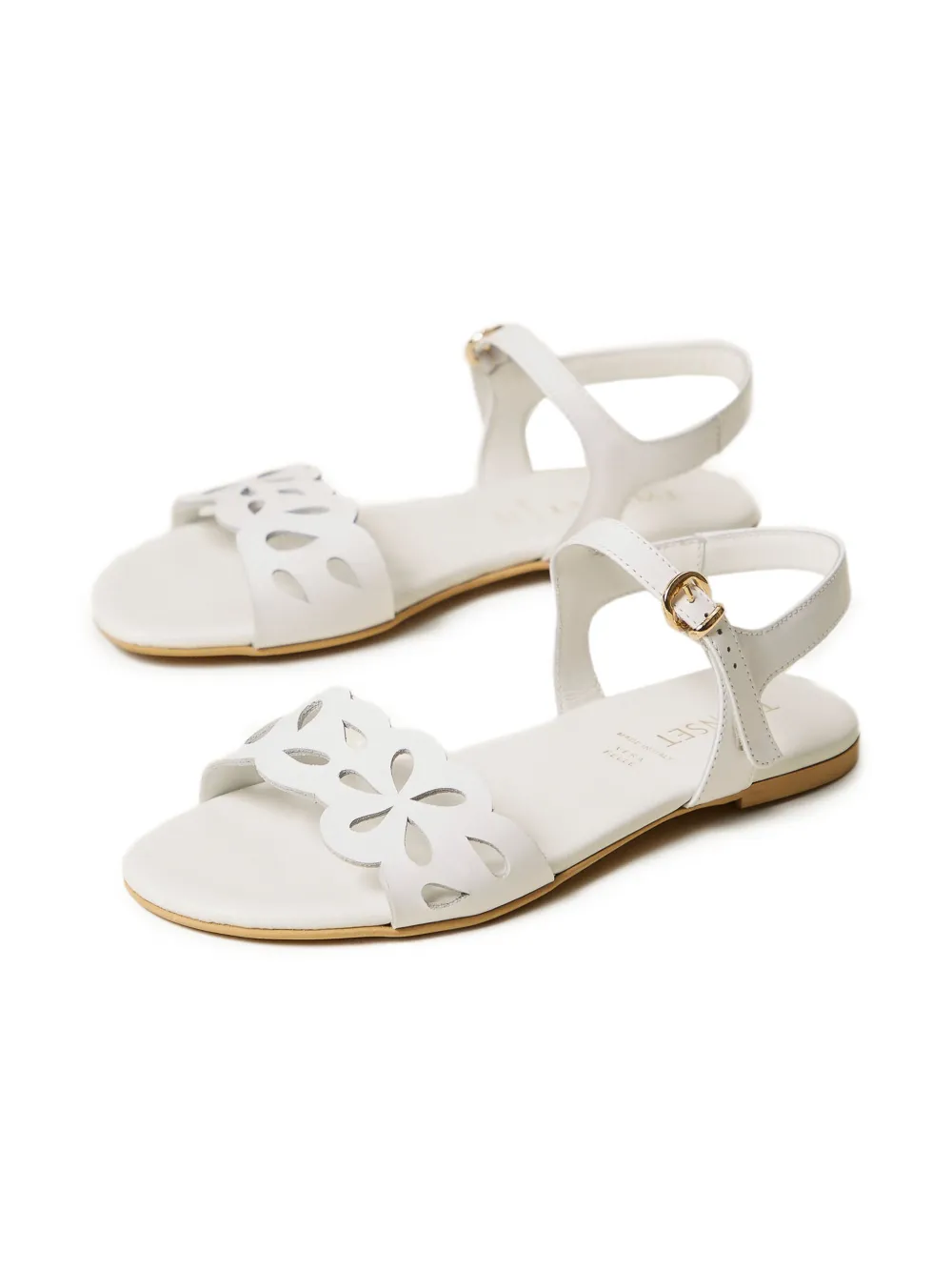 TWINSET Kids Leren sandalen Wit