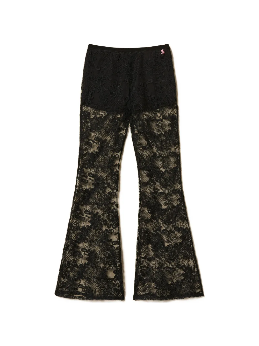 TWINSET lace trousers - Nero