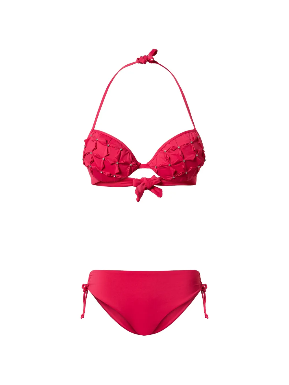TWINSET push-up embroidery bikini - Rosa