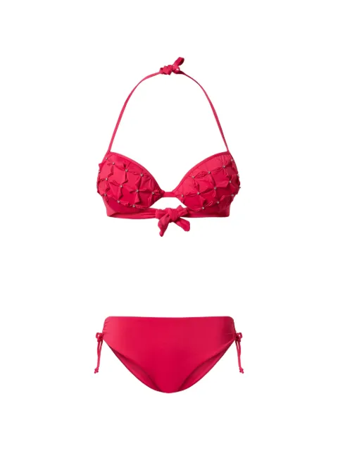 TWINSET broderad bikini med push-up-överdel och trosor