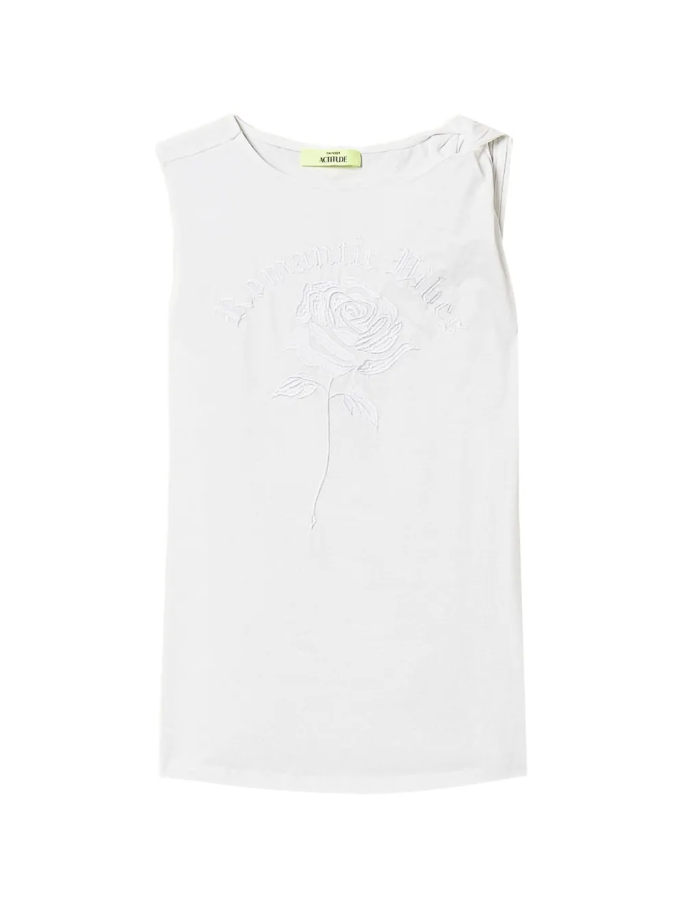 TWINSET x Myfo floral-embroidered tank top - Weiß