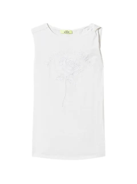 TWINSET camiseta con bordado floral en colaboración con Myfo