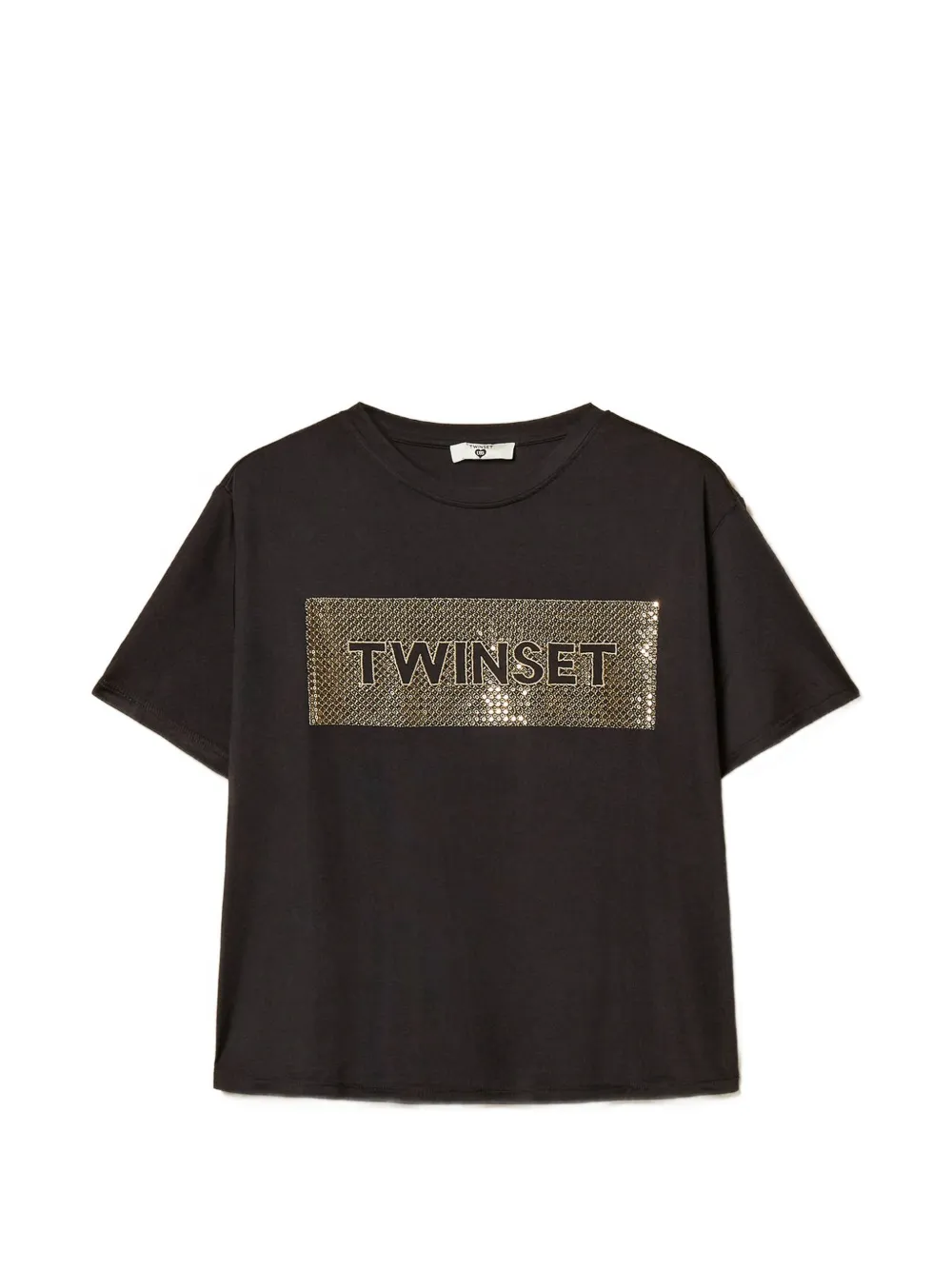 TWINSET logo-detail T-shirt - Nero